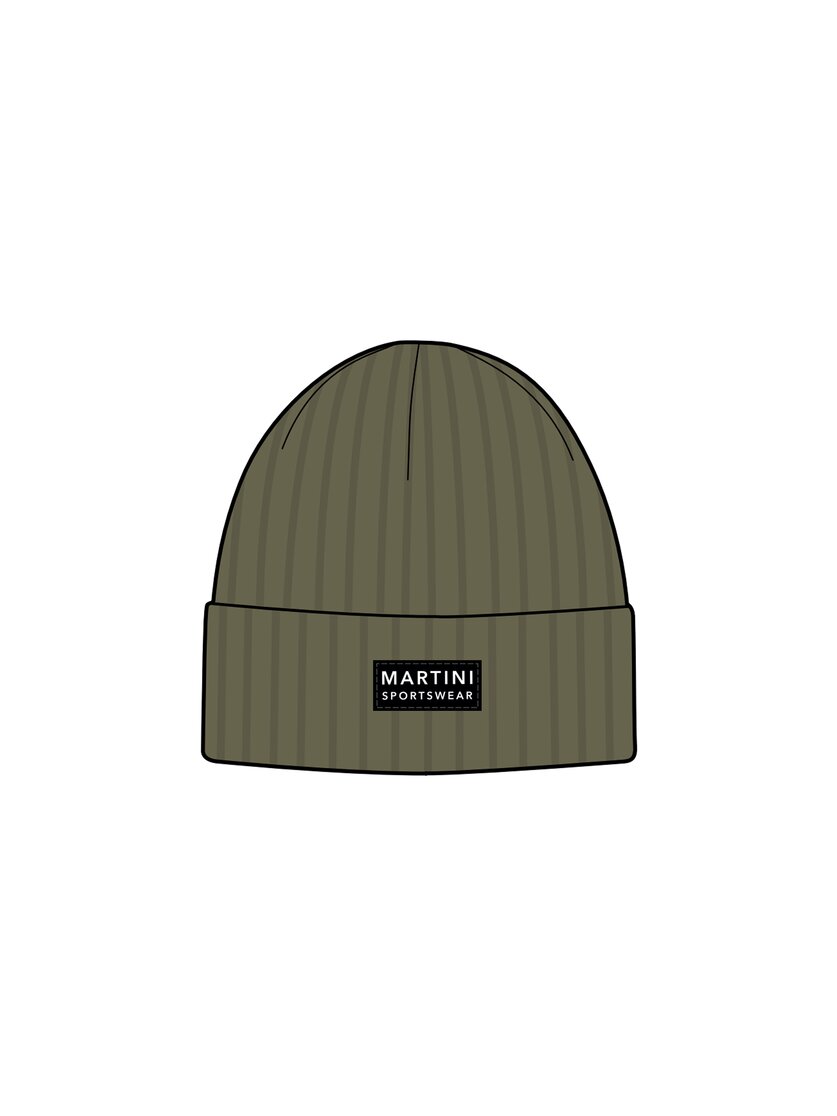 Martini Sportswear - Firstline Knitted Cap Uni - Berretto in spanish green - vista frontale - Unisex