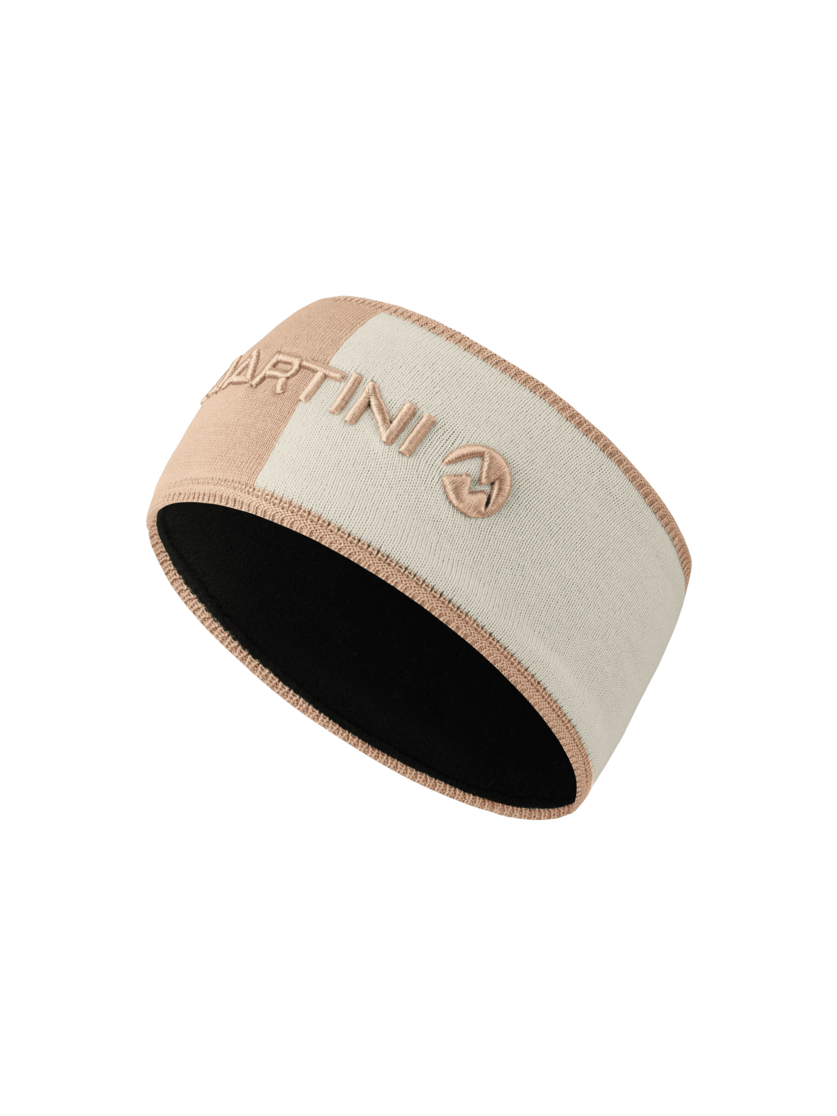 Martini Sportswear - Recharge Knitted Headband Uni - Fasce per la testa in desert-off white - vista frontale - Unisex