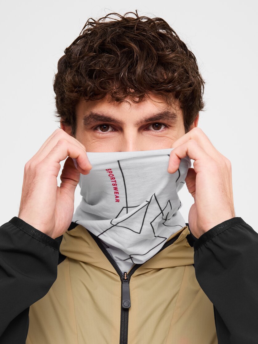 Martini Sportswear - All Passion Tube Uni - Neck warmer in white-red moon - Detail 1 - Unisex