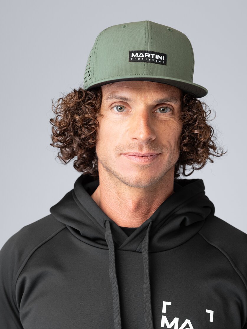Martini Sportswear - Trailbuddy Snapback Cap Uni - Kappe in mosstone - Detail 1 - Unisex