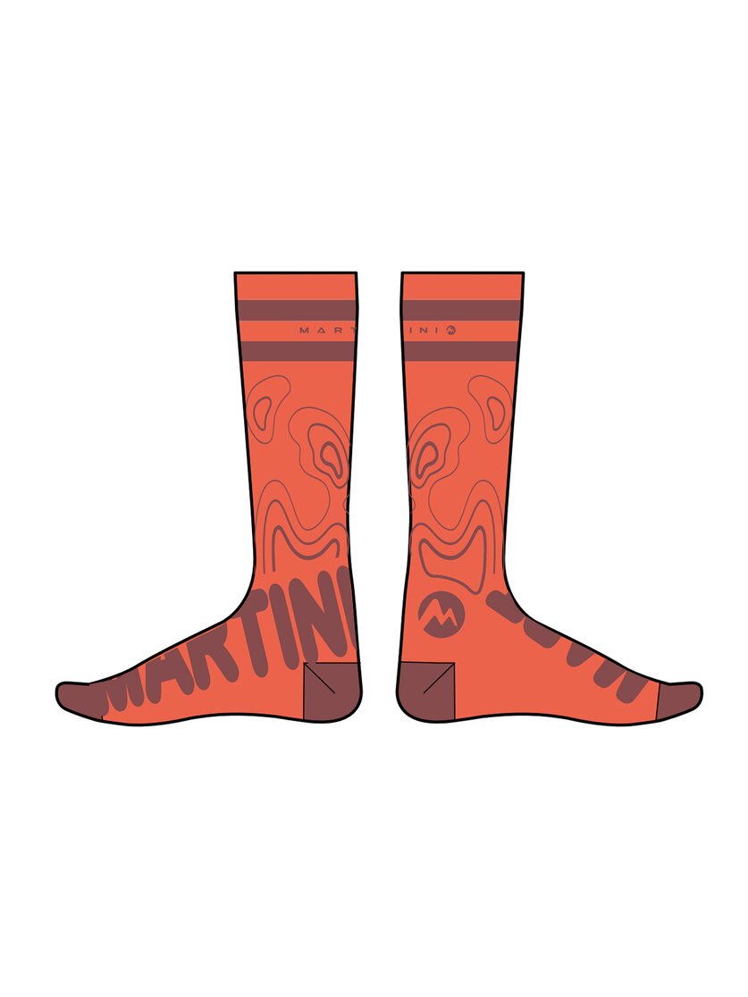 Martini Sportswear - Original Socks High Uni - Socks in tangerine-winter apple - front view - Unisex