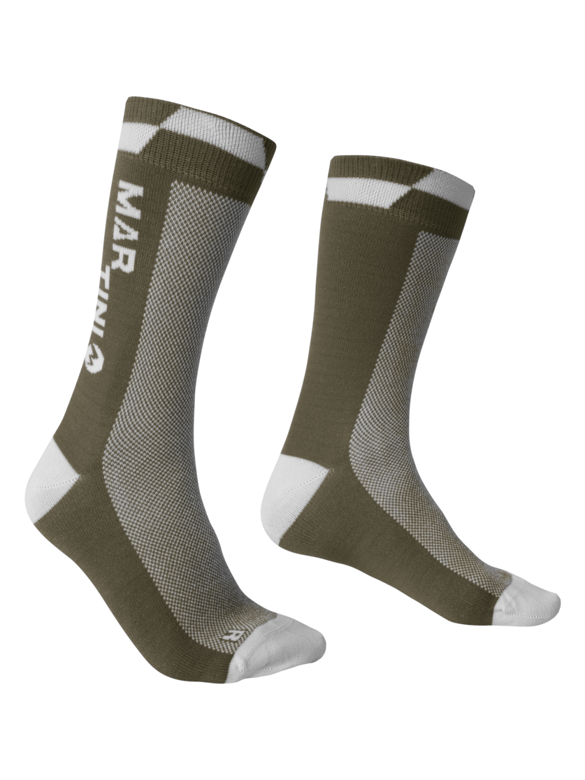 Martini Sportswear - Inmotion Socks Bike Uni - Socken in moss-white - Vorderansicht - Unisex