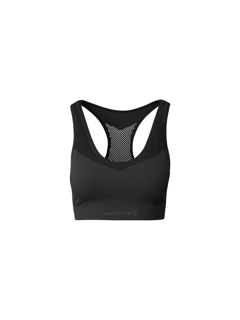 Martini Sportswear - Wanted Bra Seamless W - Reggiseni sportivi in black - vista frontale - Donna
