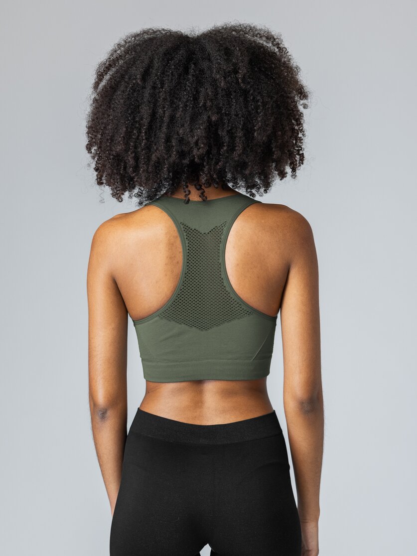 Martini Sportswear - Wanted Bra Seamless W - Reggiseni sportivi in primrose - vista laterale modello - Donna