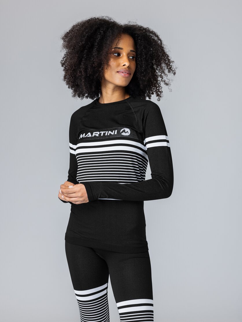 Martini Sportswear - Uwear Shirt W - Funktionswäsche - Oberteil in black - Vorderansicht Model - Damen