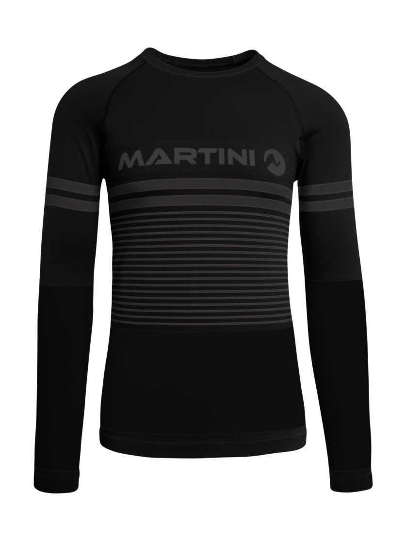 Martini Sportswear - Uwear Shirt M - Intimo tecnico - Top in black - vista frontale - Uomo