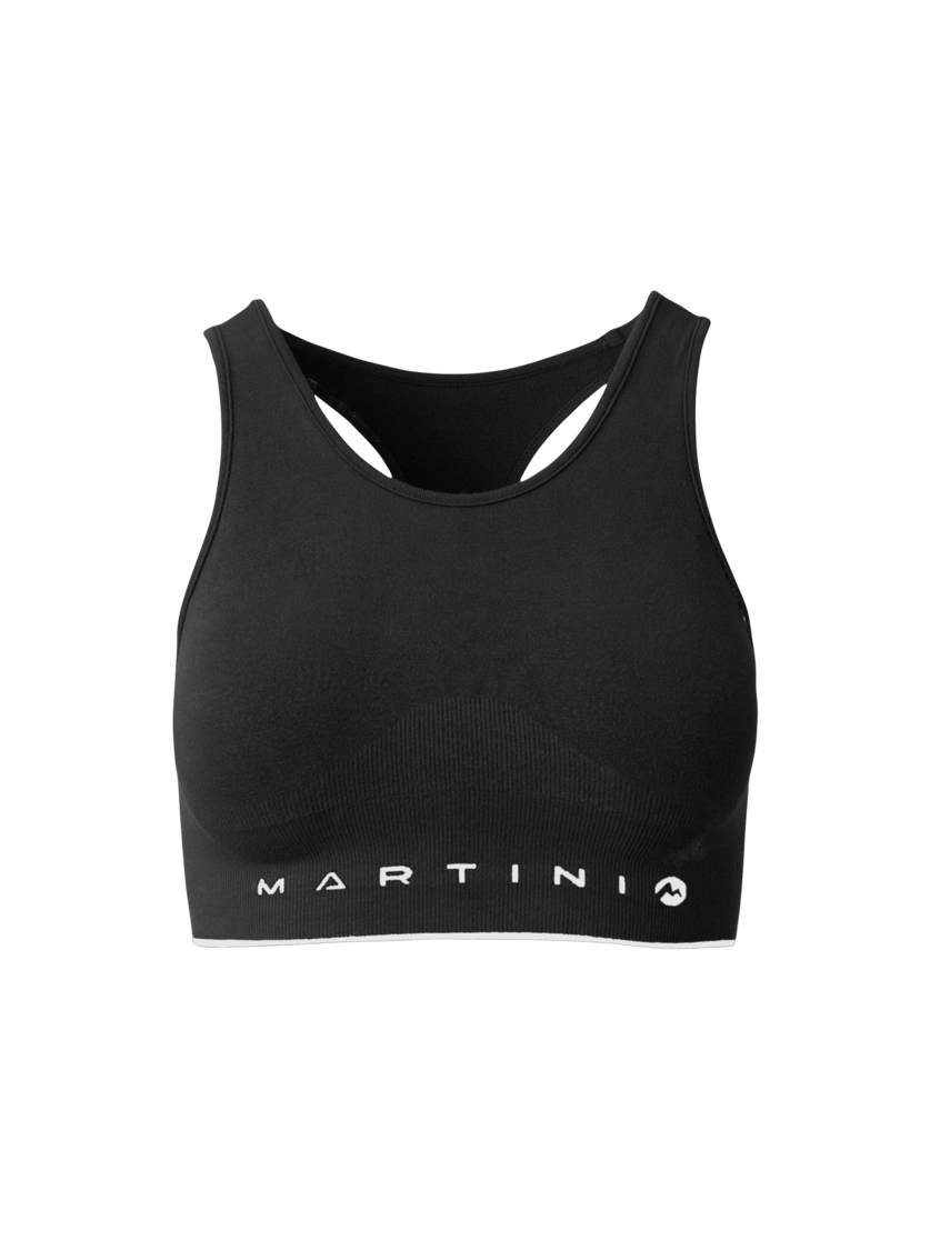 Martini Sportswear - Wanted Bra Seamless W - Reggiseni sportivi in black - vista frontale - Donna