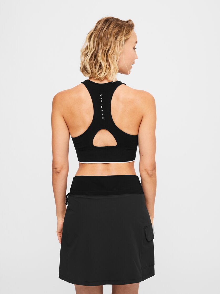 Martini Sportswear - Wanted Bra Seamless W - Reggiseni sportivi in black - vista laterale modello - Donna