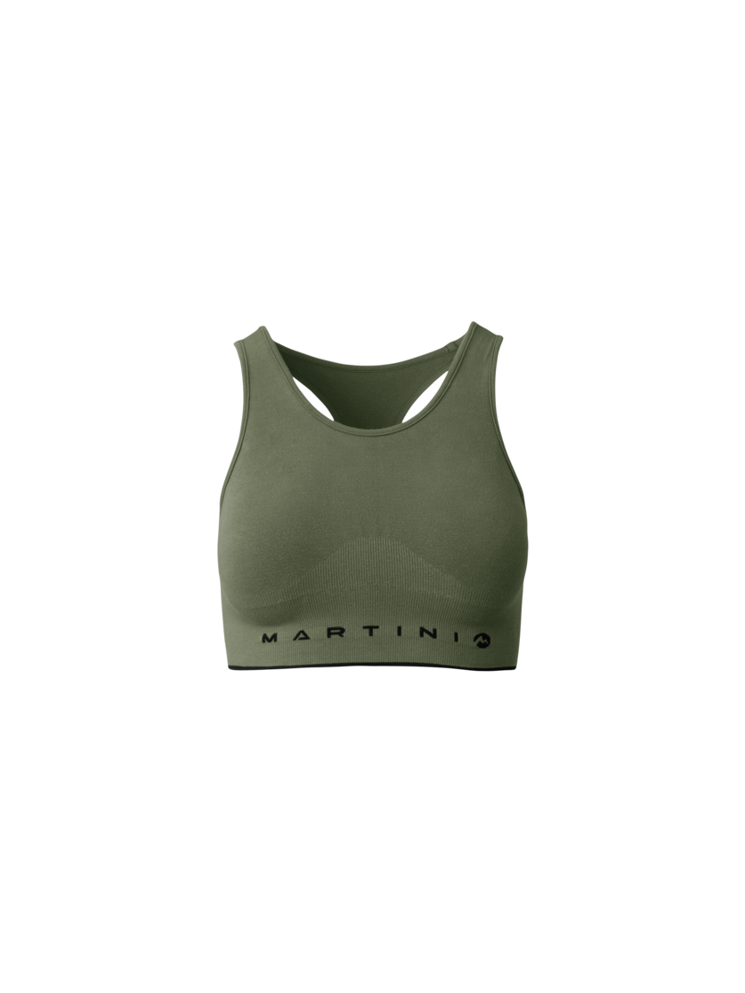 Martini Sportswear - Wanted Bra Seamless W - Sport BHs in spanish green - Vorderansicht - Damen