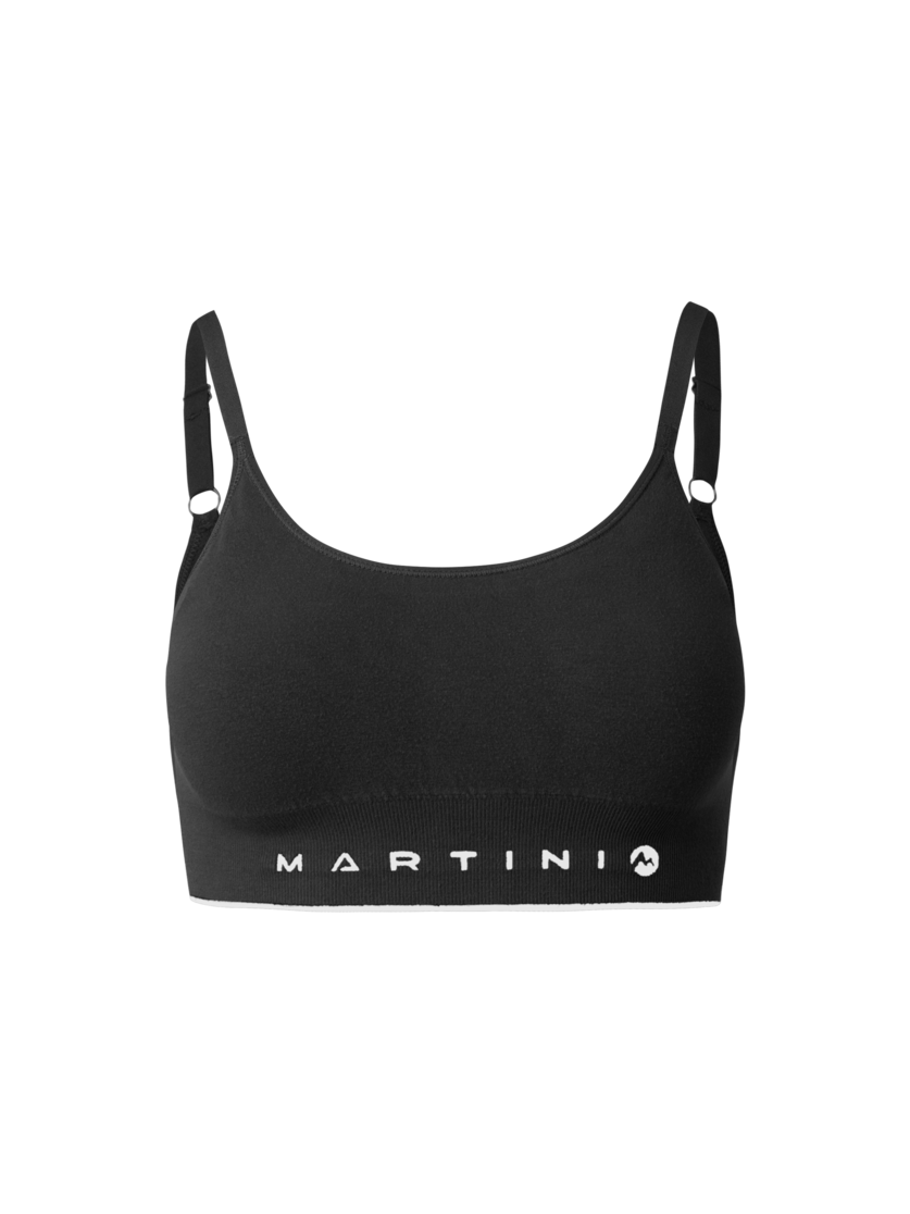 Martini Sportswear - Wanted Top Seamless W - Sport BHs in black - Vorderansicht - Damen