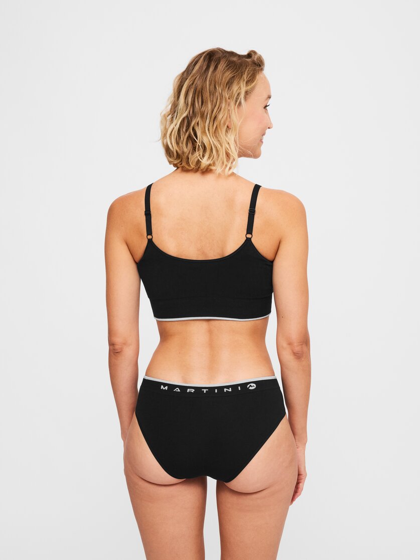 Martini Sportswear - Wanted Top Seamless W - Sport BHs in black - Rückansicht Model - Damen