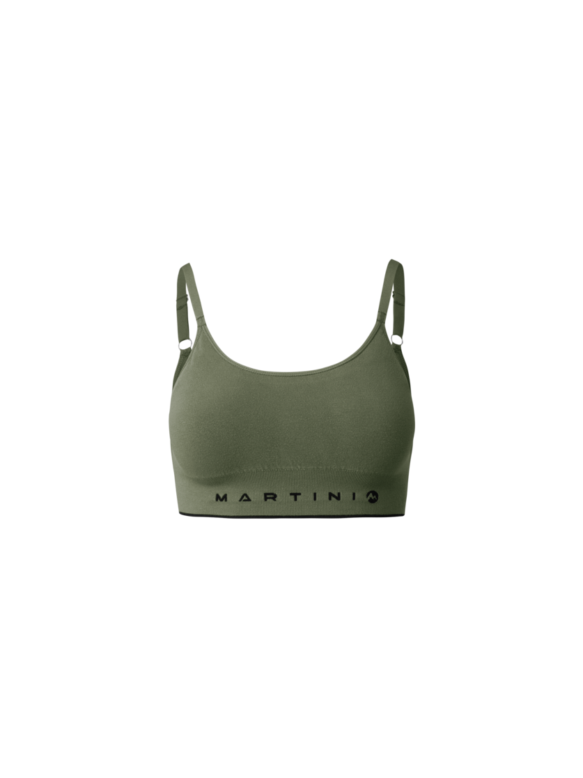 Martini Sportswear - Wanted Top Seamless W - Sport BHs in spanish green - Vorderansicht - Damen