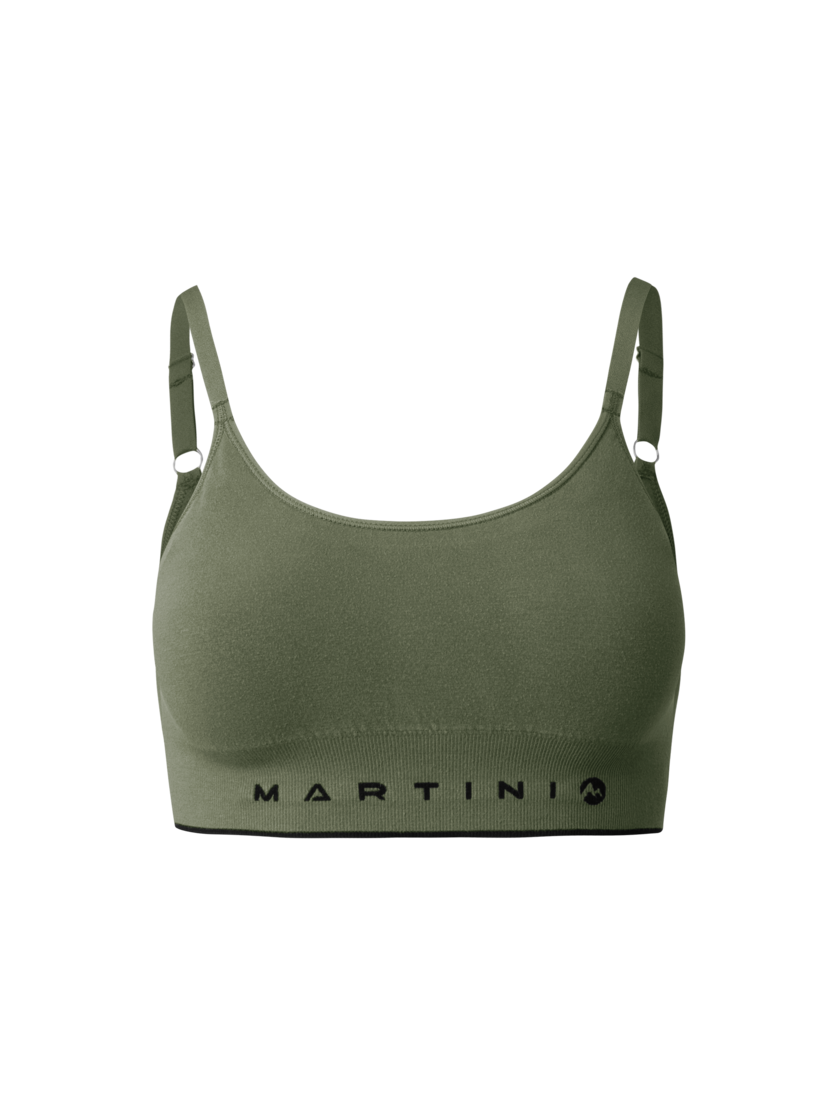 Martini Sportswear - Wanted Top Seamless W - Reggiseni sportivi in spanish green - vista frontale - Donna