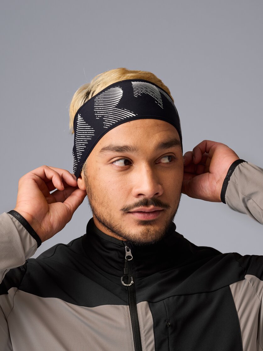 Martini Sportswear - Trektech Headband M - Headbands in tendril-black - front view model - Men