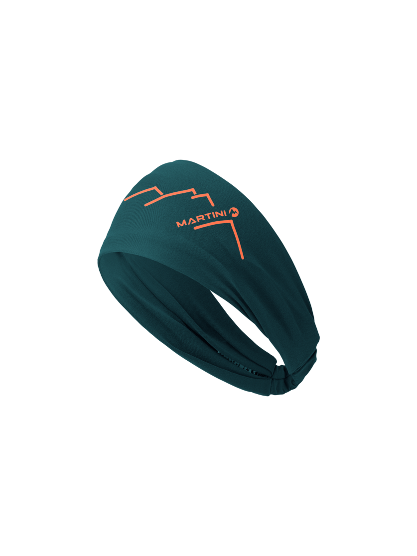 Martini Sportswear - Hillclimb Hairband W - Hairbands in seaport-tangerine - front view - Women