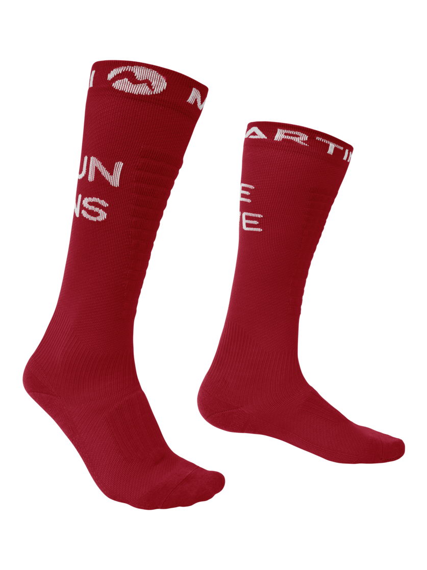 Martini Sportswear - Argon Socks High Uni - Socken in passion-white - Vorderansicht - Unisex