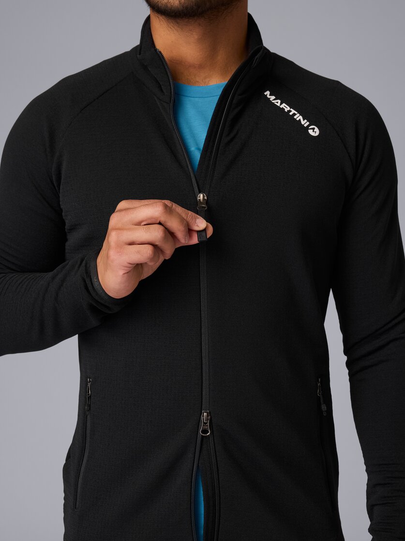 Martini Sportswear - Hillclimb Midlayer Jacket M - Midlayers in black - Detail 1 - Herren