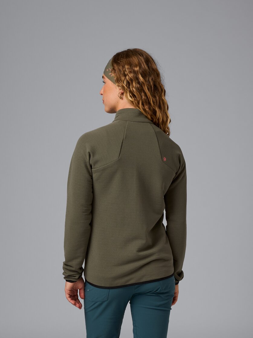 Martini Sportswear - Alpmate Midlayer Jacket W - Strati intermedi in black - vista laterale modello - Donna