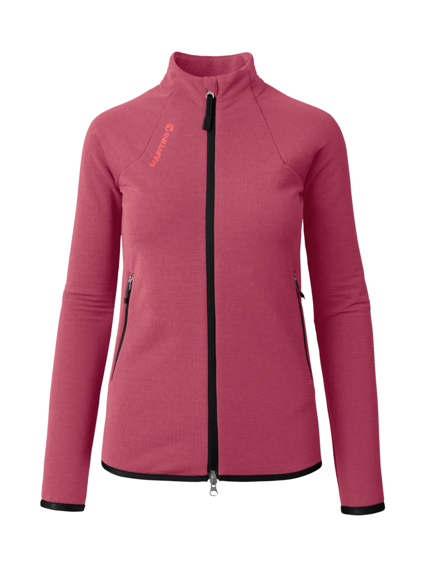 Martini Sportswear - Alpmate Midlayer Jacket W - Midlayers in blossom-black - front view - Women
