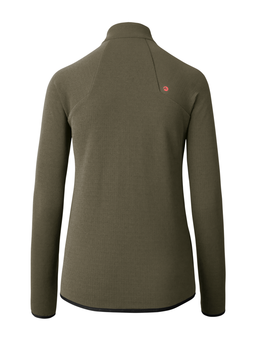 Martini Sportswear - Alpmate Midlayer Jacket W - Strati intermedi in moss-black - vista posteriore - Donna