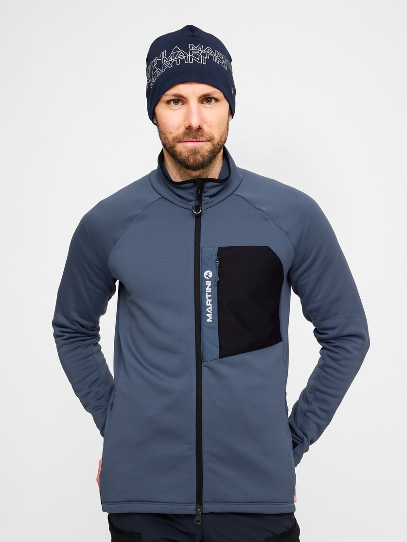Martini Sportswear - Horizon Midlayer Jacket M  - Strati intermedi in olive-black - vista frontale modello - Uomo