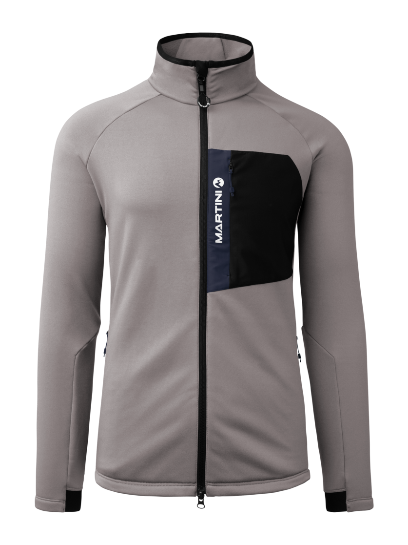 Martini Sportswear - Horizon Midlayer Jacket M  - Strati intermedi in ash-black - vista frontale - Uomo
