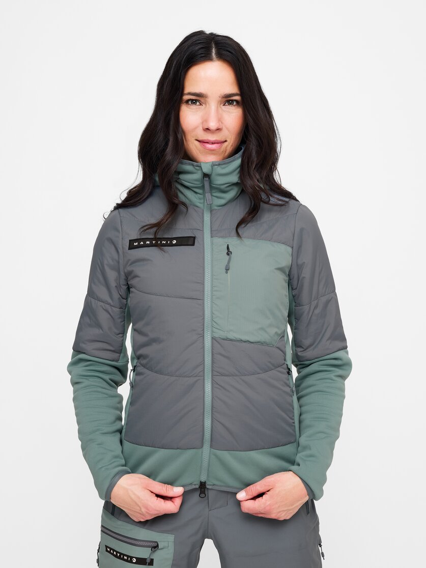 Martini Sportswear - Yalca Hybrid Jacket Primaloft®W - Giacche ibride in true navy-moon - vista frontale modello - Donna