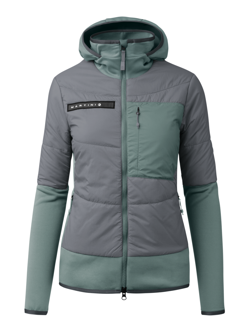 Martini Sportswear - Yalca Hybrid Jacket Primaloft®W - Giacche ibride in misty blue-storm - vista frontale - Donna