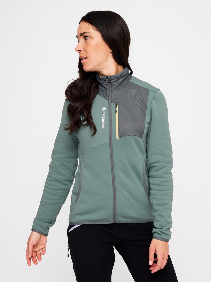 Martini Sportswear - Desire Midlayer Jacket W - Strati intermedi in black - vista frontale modello - Donna