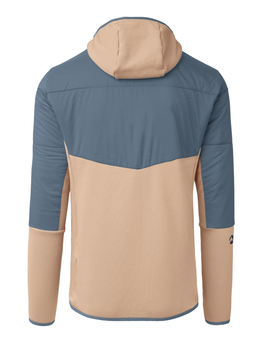 Martini Sportswear - Yalca Hybrid Jacket Primaloft®M - Hybrid jackets in moon-desert - rear view - Men