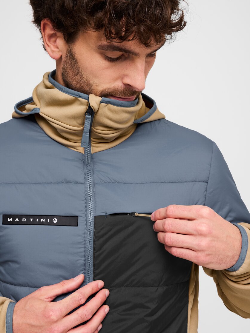 Martini Sportswear - Yalca Hybrid Jacket Primaloft®M - Hybrid jackets in moon-desert - Detail 2 - Men