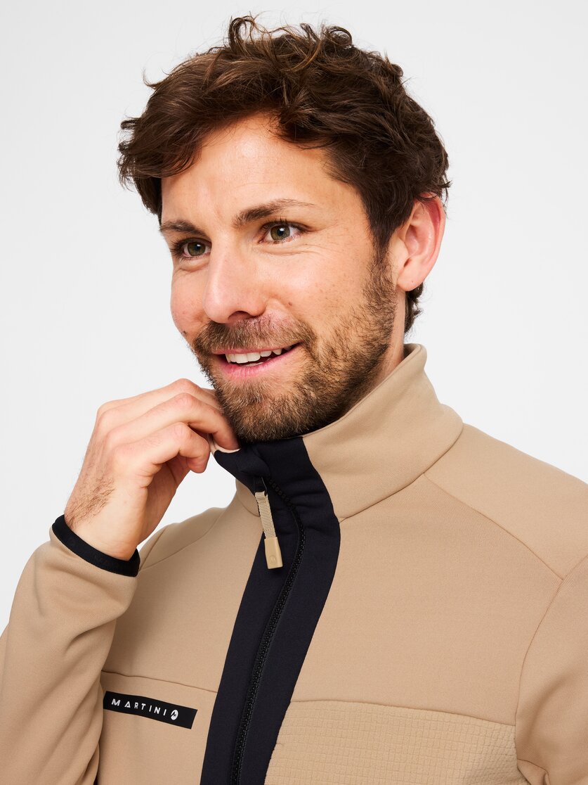 Martini Sportswear - Yalca Midlayer Jacket M - Pile in desert-black - Dettaglio 6 - Uomo