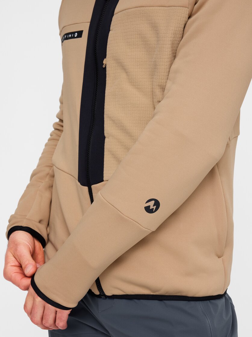 Martini Sportswear - Yalca Midlayer Jacket M - Pile in desert-black - Dettaglio 7 - Uomo