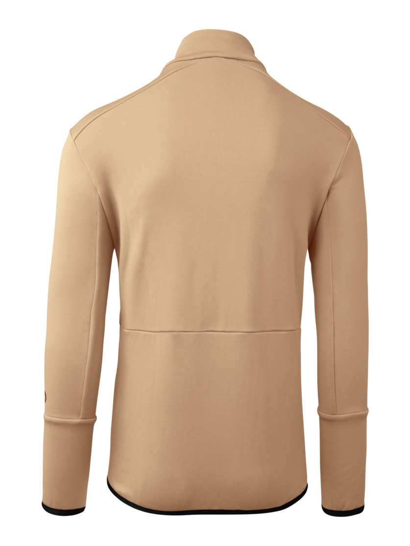 Martini Sportswear - Yalca Midlayer Jacket M - Pile in desert-black - vista posteriore - Uomo