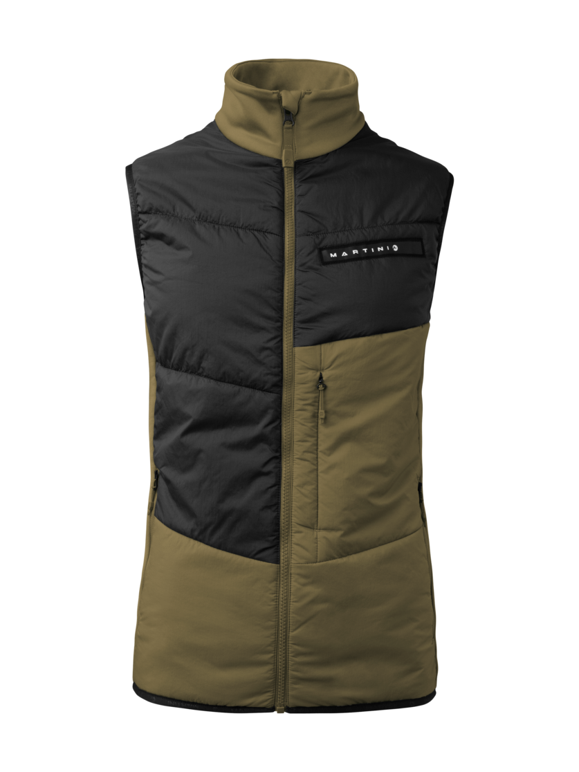 Martini Sportswear - Yalca Hybrid Vest Primaloft®M - Gilet in spanish green-black - vista frontale - Uomo