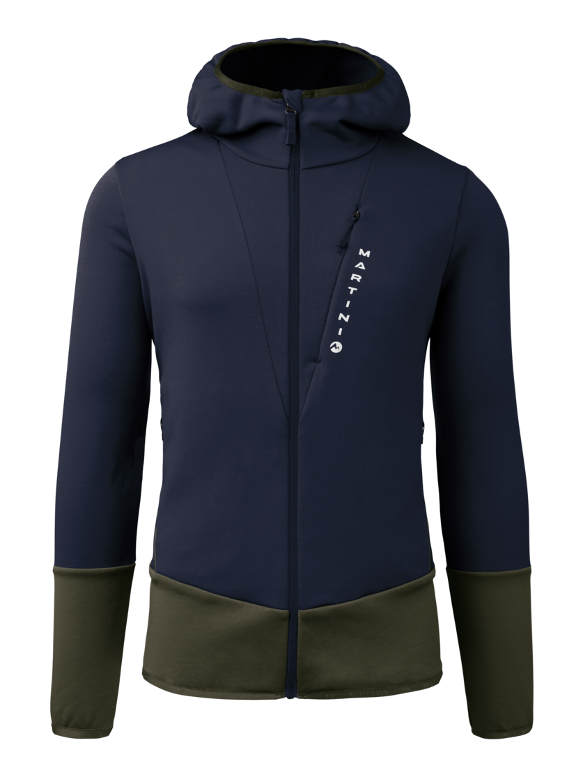 Martini Sportswear - Firstline Midlayer Jacket M - Strati intermedi in true navy-olive - vista frontale - Uomo