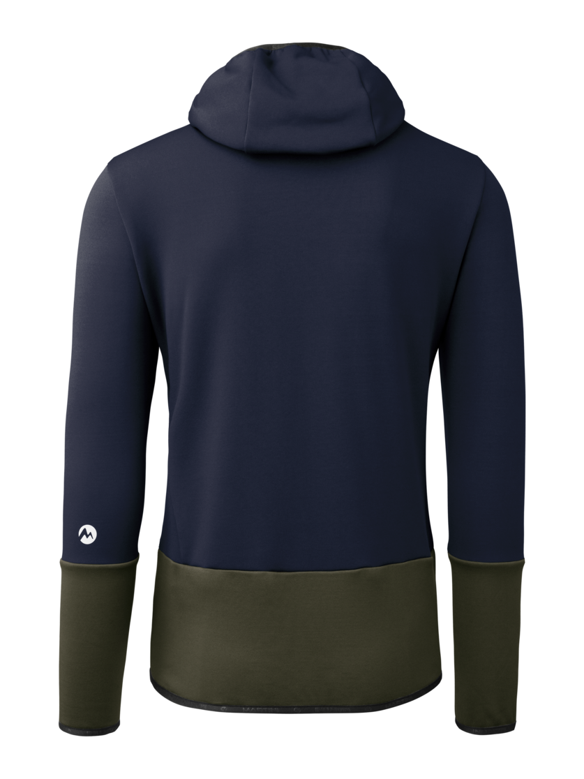 Martini Sportswear - Firstline Midlayer Jacket M - Strati intermedi in true navy-olive - vista posteriore - Uomo
