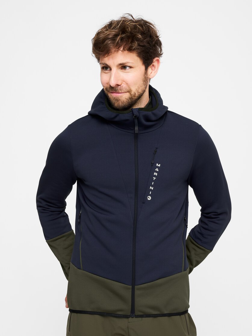 Martini Sportswear - Firstline Midlayer Jacket M - Strati intermedi in dark blue - vista frontale modello - Uomo