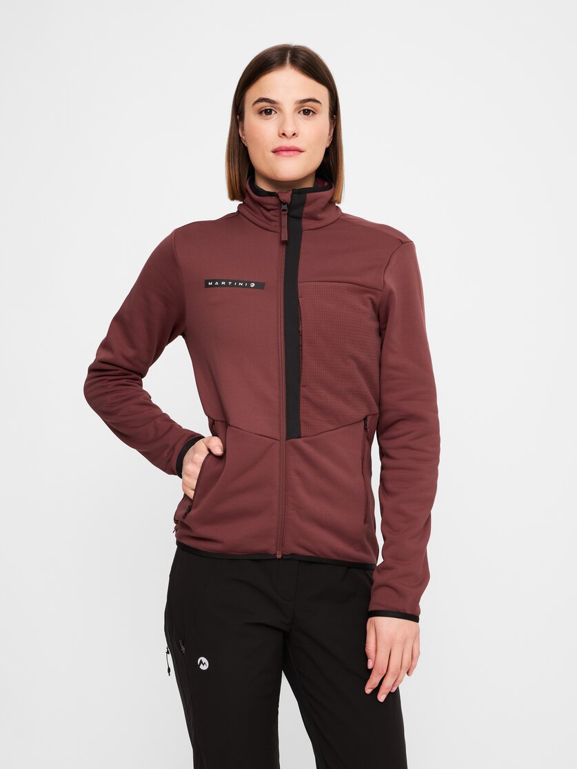 Martini Sportswear - Yalca Midlayer Jacket W - Strati intermedi in true navy - vista frontale modello - Donna