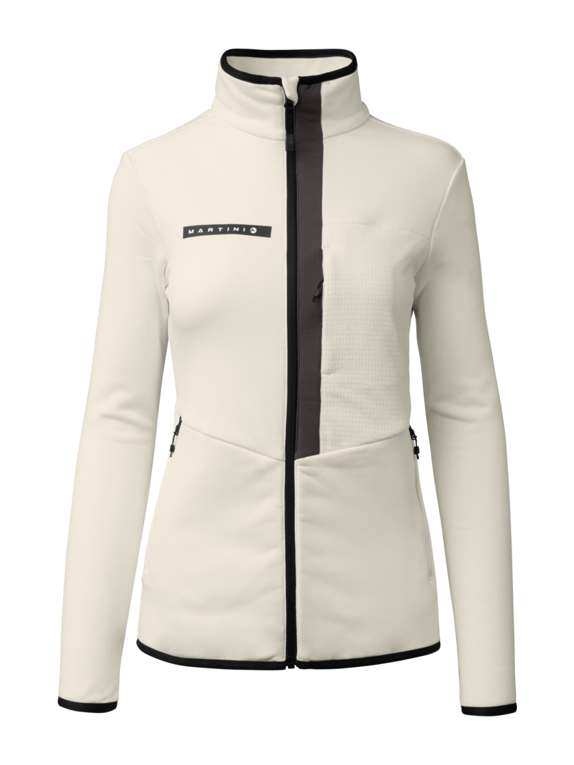 Martini Sportswear - Yalca Midlayer Jacket W - Strati intermedi in off white - vista frontale - Donna