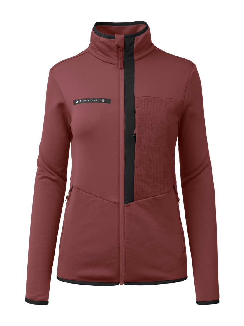 Martini Sportswear - Yalca Midlayer Jacket W - Strati intermedi in winter apple - vista frontale - Donna