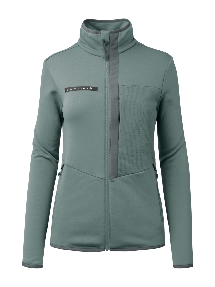 Martini Sportswear - Yalca Midlayer Jacket W - Midlayers in misty blue - Vorderansicht - Damen