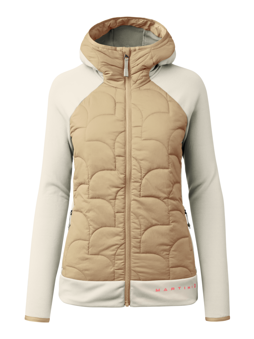 Martini Sportswear - Firstline Hybrid Jacket G-Loft®W - Hybrid jackets in off white-desert - front view - Women