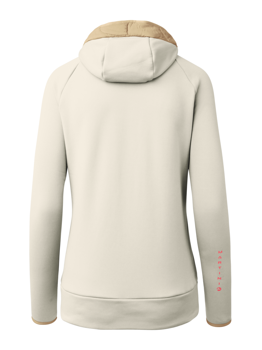 Martini Sportswear - Firstline Hybrid Jacket G-Loft®W - Hybrid jackets in off white-desert - rear view - Women