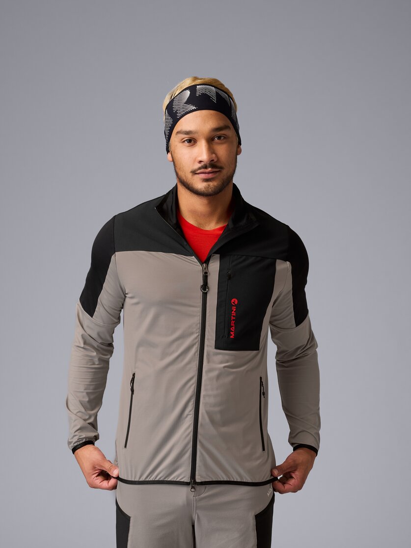 Martini Sportswear - Daybreaker Midlayer Jacket M - Fleece in tendril-black - front view model - Men
