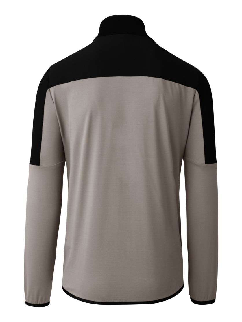 Martini Sportswear - Daybreaker Midlayer Jacket M - Fleece in stone-black - rear view - Men