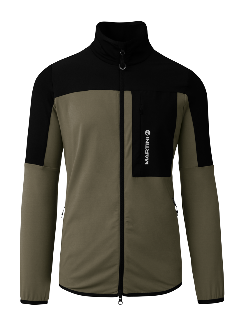 Martini Sportswear - Daybreaker Midlayer Jacket M - Fleecejacke in moss-black - Vorderansicht - Herren