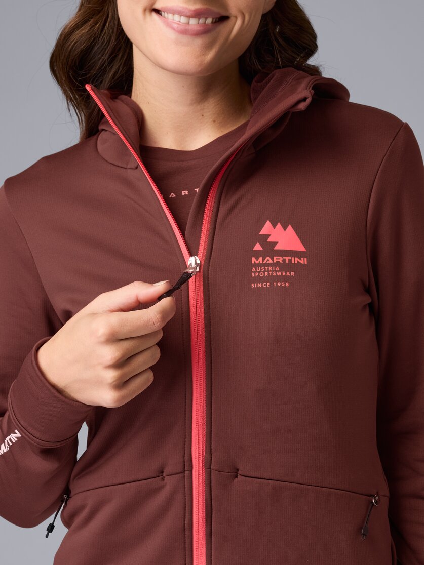Martini Sportswear - Sunrise Midlayer Jacket W - Fleecejacke in black - Detail 1 - Damen