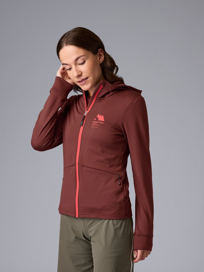 Martini Sportswear - Sunrise Midlayer Jacket W - Fleecejacke in black - Vorderansicht Model - Damen