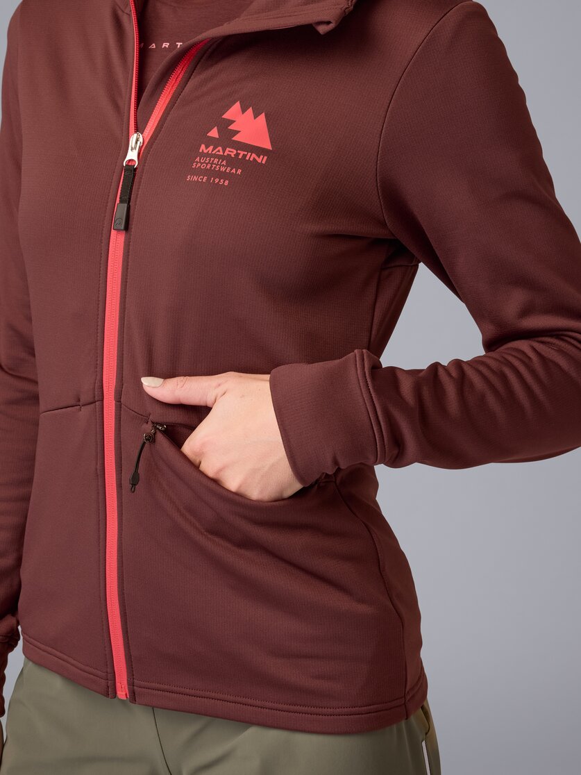 Martini Sportswear - Sunrise Midlayer Jacket W - Fleecejacke in black - Detail 2 - Damen